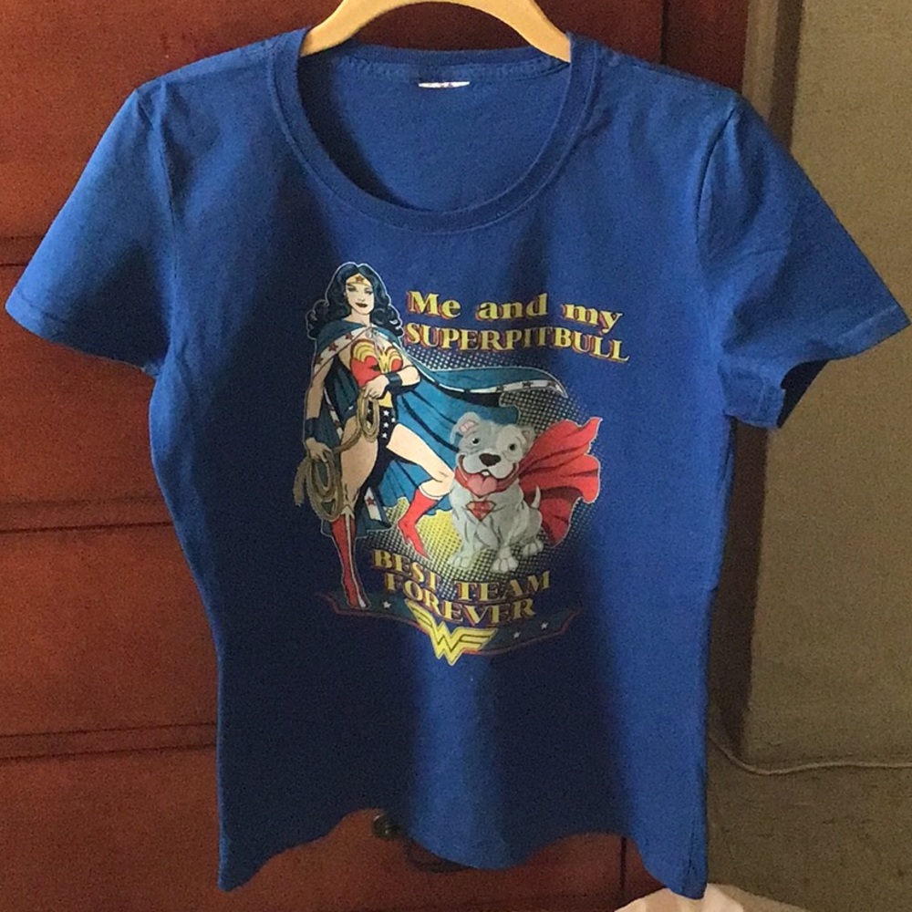 Wonder Woman Pitbull T Shirt